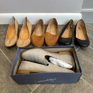 4 pairs of Ballet Flats and Loafers - Women’s US 8